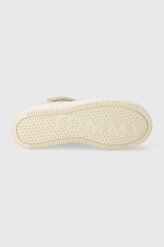 Tommy Jeans sneakers din piele TJW FLATFORM VELCRO EN0EN02539 alb