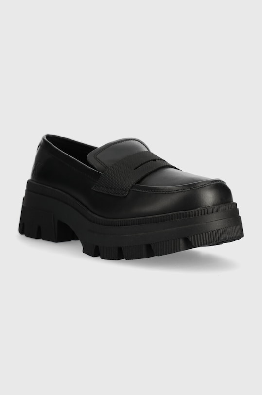 Kožené mokasíny Calvin Klein Jeans CHUNKY COMBAT LOAFER WN YW0YW01120 čierna AW23