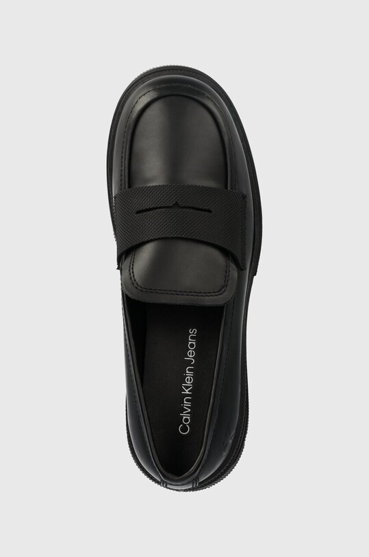 Calvin Klein Jeans mokasyny skórzane CHUNKY COMBAT LOAFER WN czarny YW0YW01120