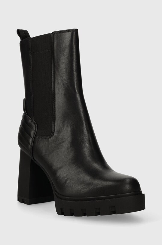 Calvin Klein Jeans botki PLATFORM CHELSEA BOOT LTH WN YW0YW01140 czarny AW23