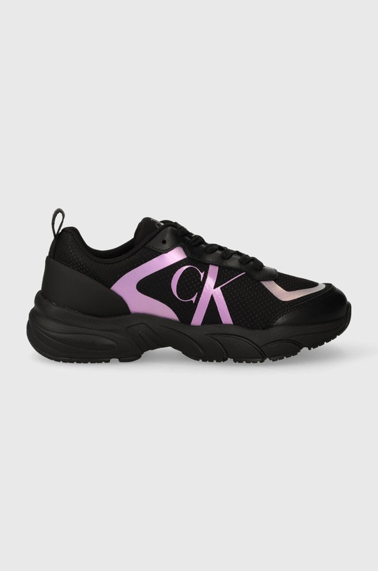 Calvin Klein Jeans sneakersy RETRO TENNIS HYPER MESH WN tekstylny czarny YW0YW01141