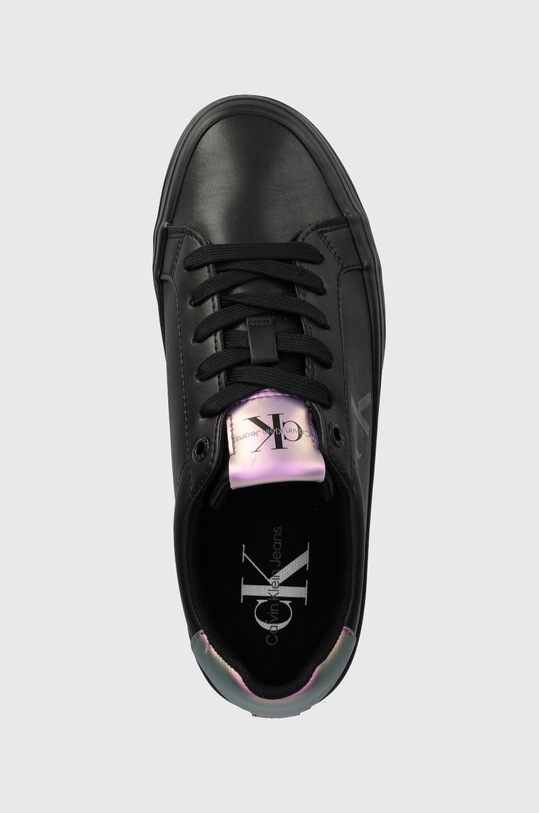 Calvin Klein Jeans sneakersy BOLD VULC FLATF LACEUP LTH WN czarny YW0YW01144