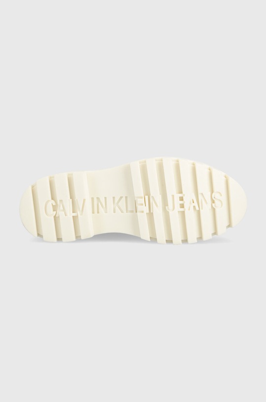 Calvin Klein Jeans śniegowce FLATFORM SNOW BOOT NYLON WN YW0YW01146 beżowy