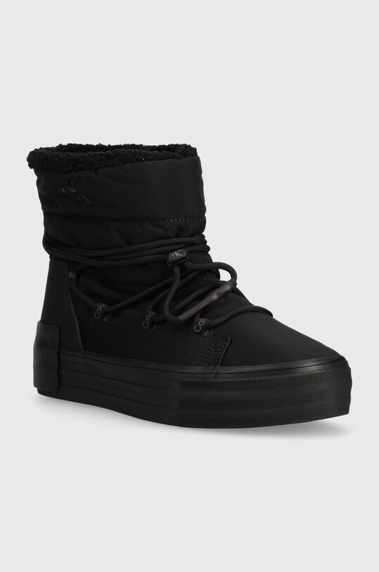 Calvin Klein Jeans śniegowce BOLD VULC FLATF SNOW BOOT WN YW0YW01181 czarny AW23