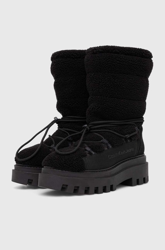 Calvin Klein Jeans śniegowce FLATFORM SNOW BOOT SHERPA WN YW0YW01195 czarny AW23
