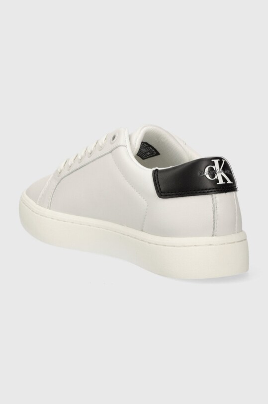 Обувки Кожени маратонки Calvin Klein Jeans CLASSIC CUPSOLE LACEUP LTH WN LACE UP YW0YW01269 бял