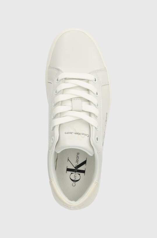 Кожаные кроссовки Calvin Klein Jeans CLASSIC CUPSOLE LACEUP LTH WN бежевый YW0YW01269