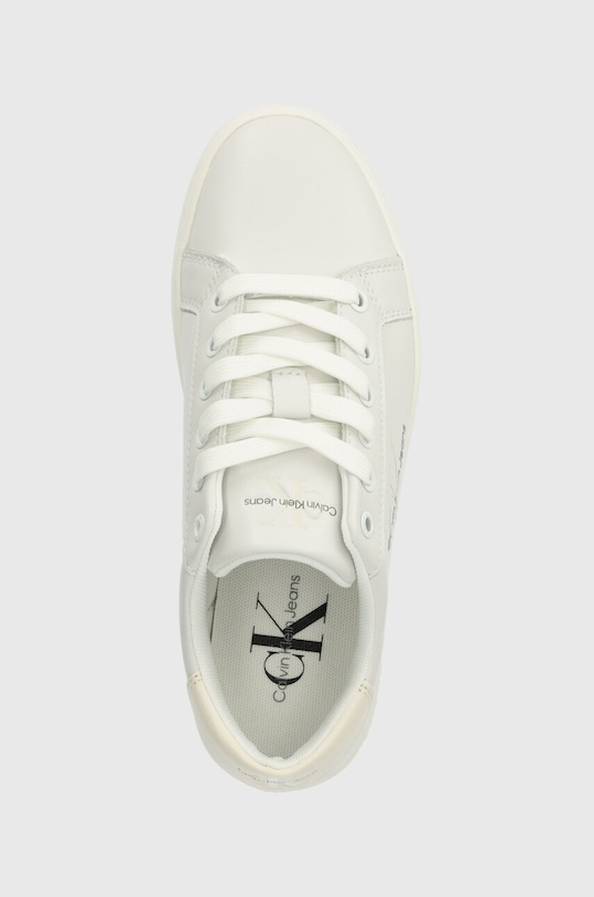 Кожаные кроссовки Calvin Klein Jeans CLASSIC CUPSOLE LACEUP LTH WN бежевый YW0YW01269