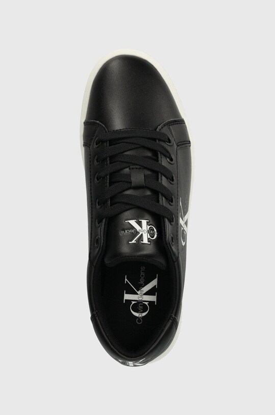 Calvin Klein Jeans sneakers din piele CLASSIC CUPSOLE LACEUP LTH WN negru YW0YW01269