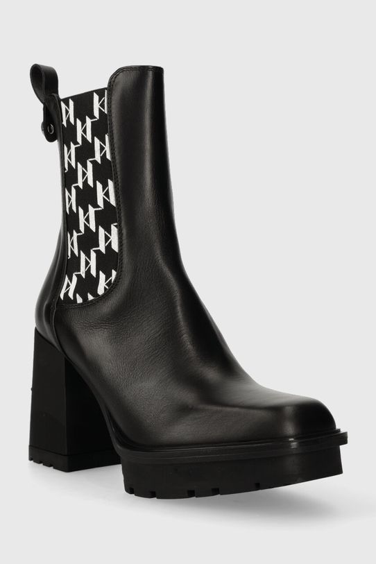 Кожаные полусапоги Karl Lagerfeld VOYAGE VI KL30158.000 чёрный AW23