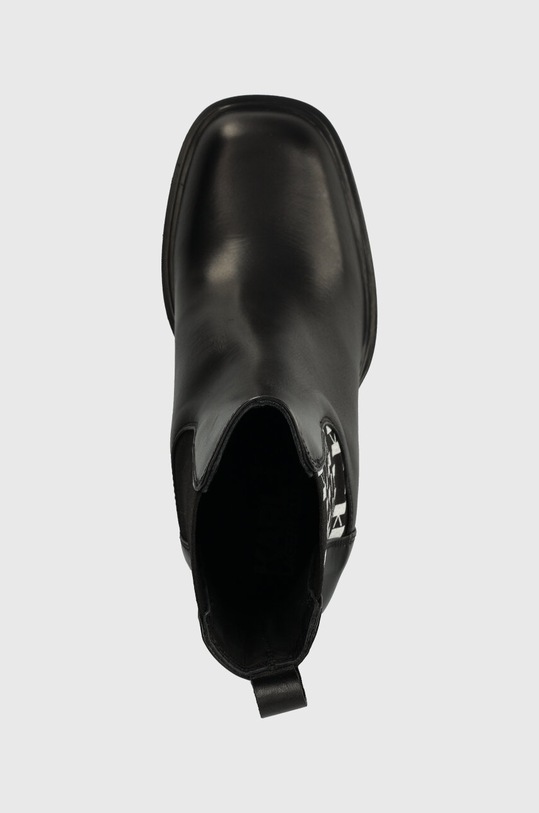 Karl Lagerfeld sztyblety skórzane VOYAGE VI czarny KL30158.000