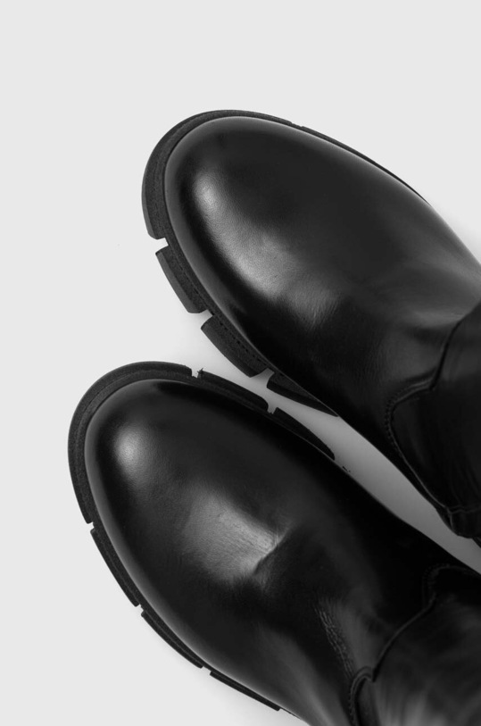 Karl Lagerfeld kozaki skórzane ARIA KL43290.000 czarny
