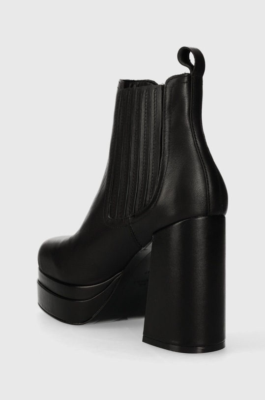 Cipők Karl Lagerfeld bőr bokacsizma STRADA KL30143.000 fekete