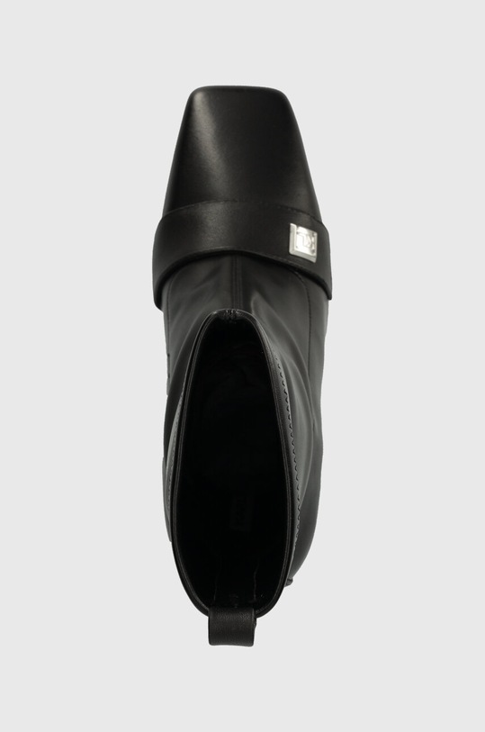 Kožené kotníkové boty Karl Lagerfeld MASQUE černá KL30760.000