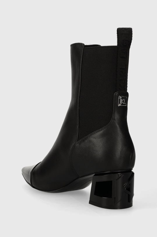 Παπούτσια Δερμάτινες μπότες τσέλσι Karl Lagerfeld TETRA HEEL KL31640.000 μαύρο