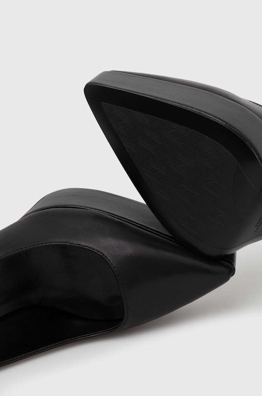 Karl Lagerfeld czółenka skórzane SOIREE PLATFORM czarny KL31710.000