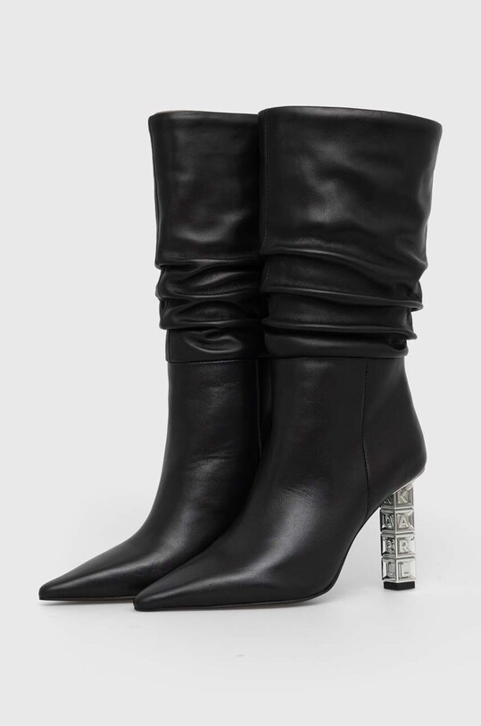 Karl Lagerfeld ghete de piele KOLUMN KL33455.000 negru AW23