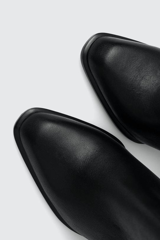 Δερμάτινες μπότες Karl Lagerfeld IKON HEEL KL39035.000 μαύρο