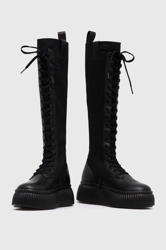 Kozačky Karl Lagerfeld KREEPER LO KC KL42381.K0X černá AW23
