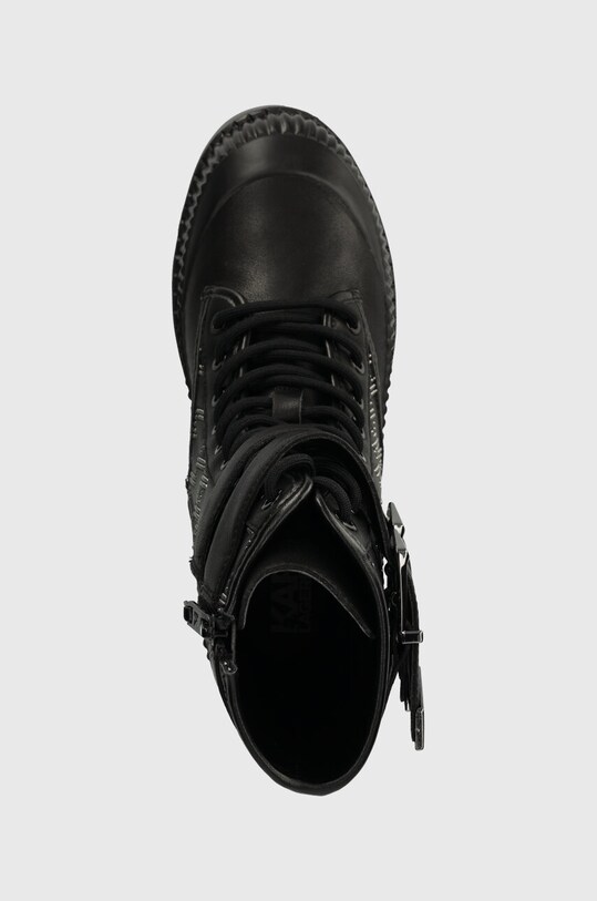 Karl Lagerfeld bocanci de piele TREKKA II KC negru KL42586F.007