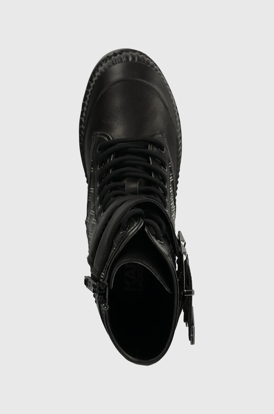 Karl Lagerfeld bocanci de piele TREKKA II KC negru KL42586F.007