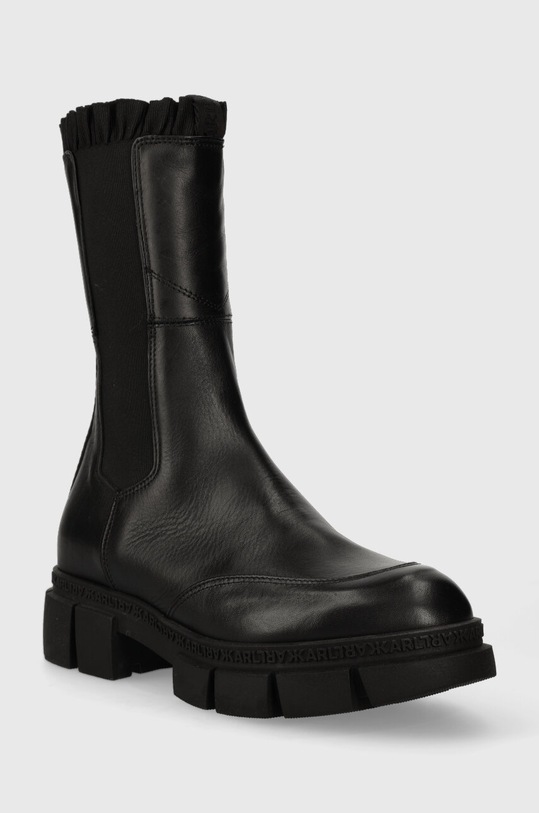 Kožené topánky chelsea Karl Lagerfeld ARIA KL43280F.000 čierna AW23