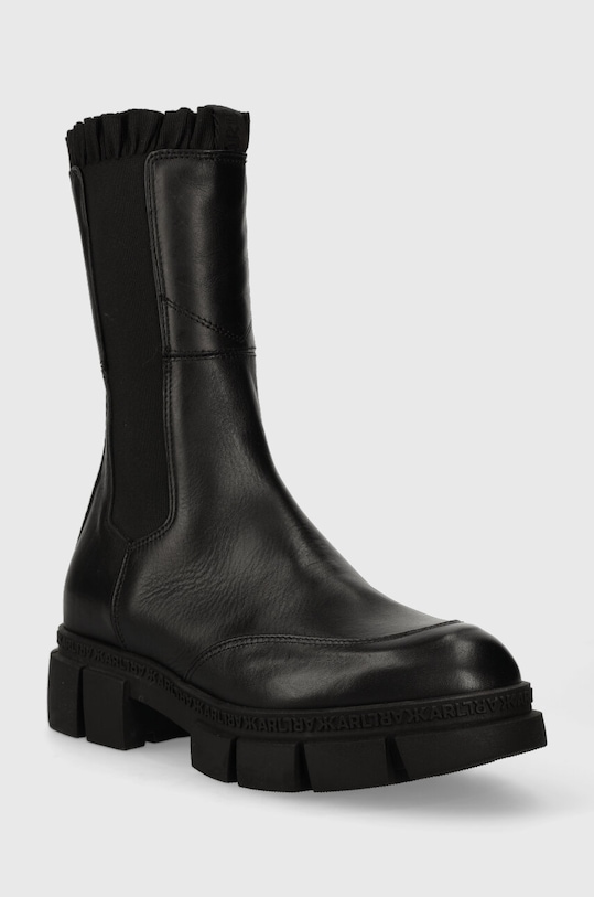 Кожаные полусапоги Karl Lagerfeld ARIA KL43280F.000 чёрный AW23