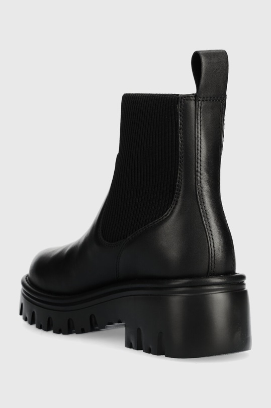Obuwie Karl Lagerfeld sztyblety skórzane KOMBAT KC KL45340.000 czarny