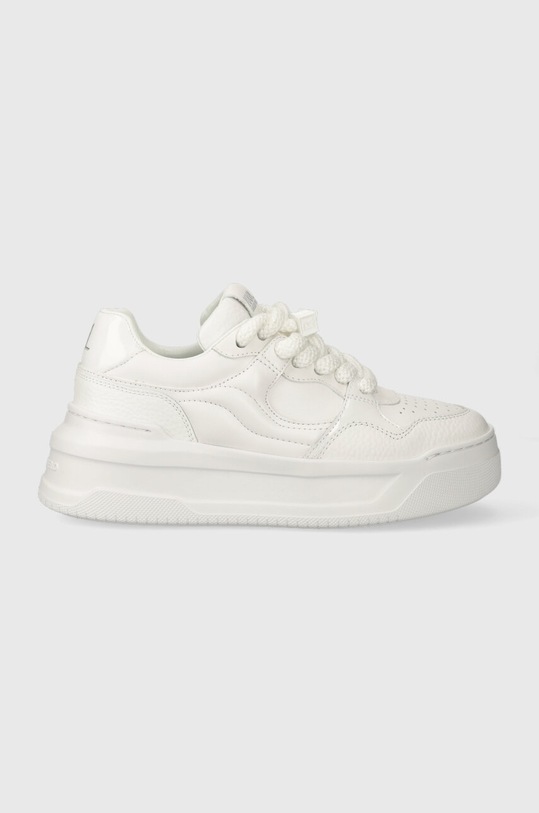 Karl Lagerfeld sneakersy skórzane KREW MAX KC platforma biały KL63320.011