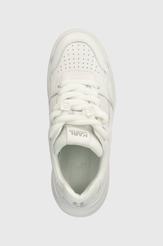 Karl Lagerfeld sneakersy skórzane KREW MAX KC biały KL63320.011