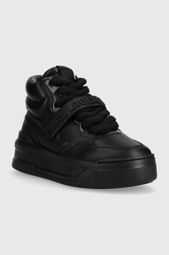 Karl Lagerfeld sneakersy skórzane KREW MAX KC KL63350.00X czarny AW23