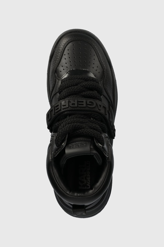Karl Lagerfeld sneakersy skórzane KREW MAX KC czarny KL63350.00X
