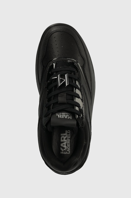 Karl Lagerfeld sneakersy skórzane KOBO III KC czarny KL65020.00X