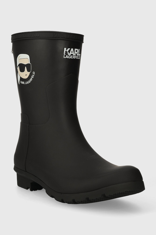 Gumene čizme Karl Lagerfeld KALOSH NFT KL47073N.V00 crna AW23