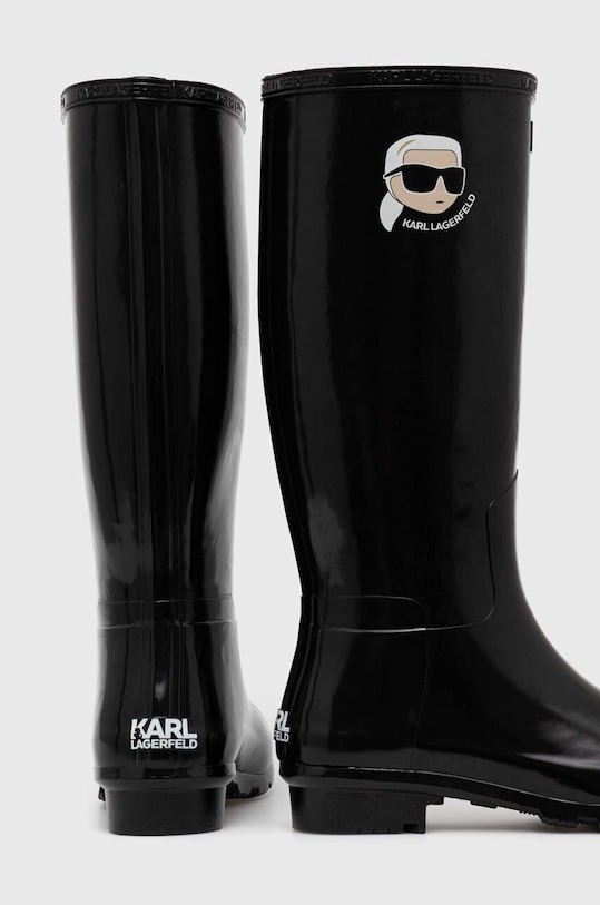 Boty Holínky Karl Lagerfeld KALOSH NFT KL47090N.V00 černá