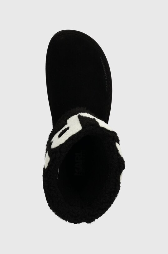 Karl Lagerfeld cizme de zapada din piele intoarsa THERMO negru KL48552.700