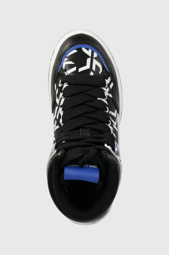 Karl Lagerfeld Jeans sneakersy skórzane KREW czarny KLJ63043.001