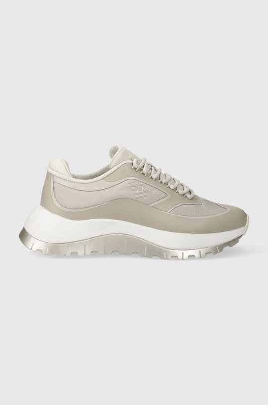 Calvin Klein sneakersy 2 PIECE SOLE RUNNER LACE UP syntetyczny beżowy HW0HW01640