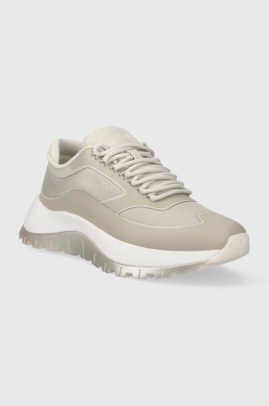 Calvin Klein sneakersy 2 PIECE SOLE RUNNER LACE UP HW0HW01640 beżowy SS24