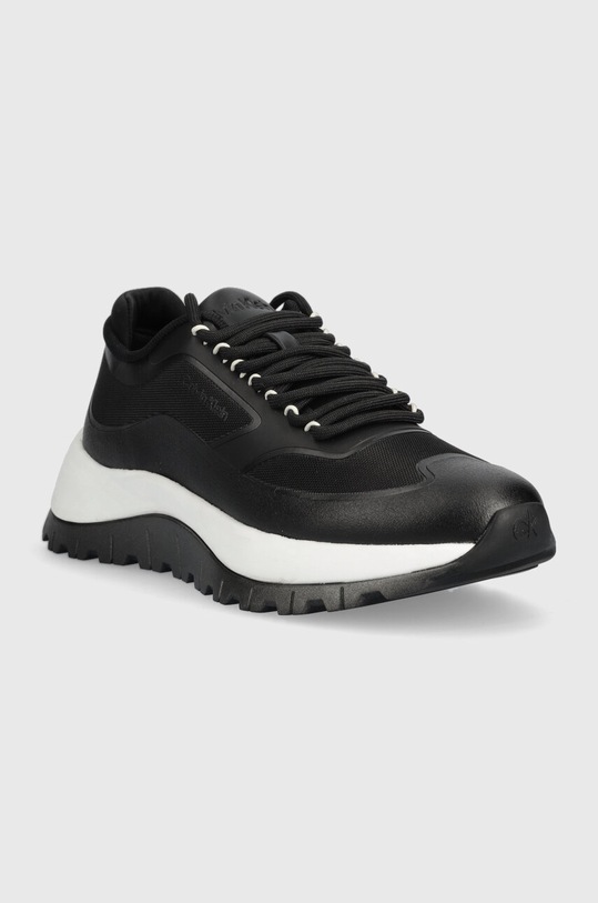 Calvin Klein sneakersy 2 PIECE SOLE RUNNER LACE UP HW0HW01640 czarny SS24