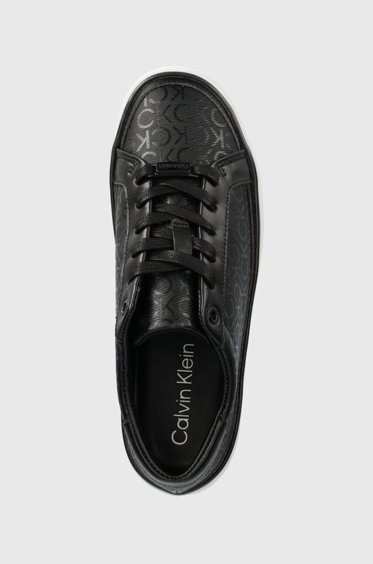 Calvin Klein sneakersy FLATFORM CUPSOLE LACE UP-EPI MN czarny HW0HW01670