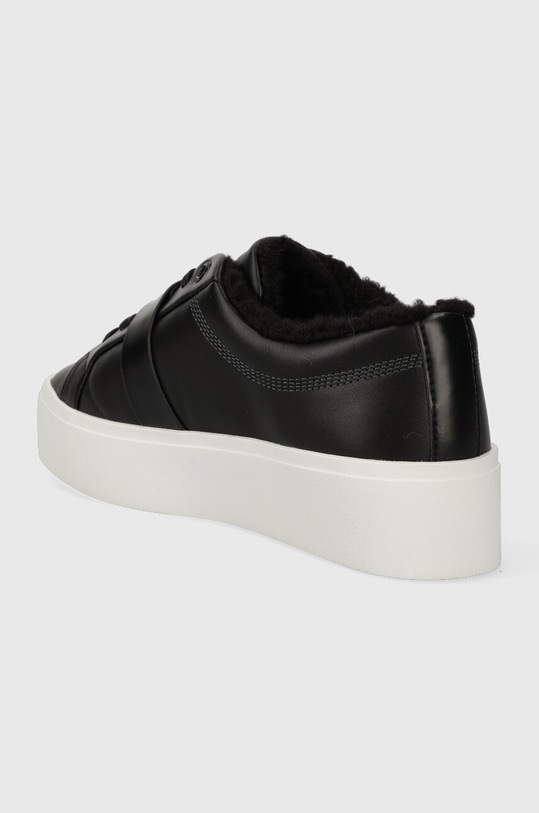 Взуття Шкіряні кросівки Calvin Klein FLATFORM CUPSOLE LACE UP W/HW WL HW0HW01671 чорний