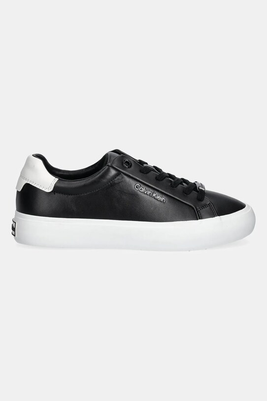 Шкіряні кросівки Calvin Klein VULC LACE UP HW0HW01681 чорний SS25