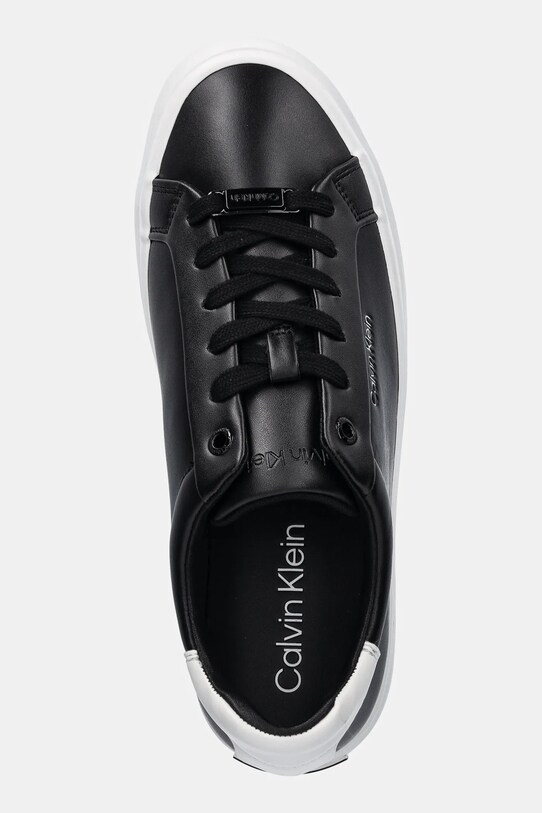 Шкіряні кросівки Calvin Klein VULC LACE UP чорний HW0HW01681