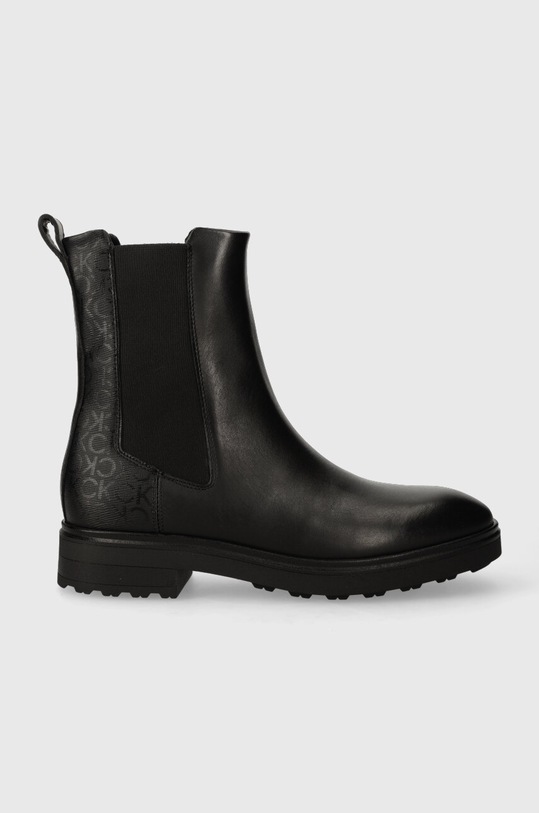 Calvin Klein cizme CLEAT CHELSEA BOOT - EPI MN MX pana la 5 cm negru HW0HW01699