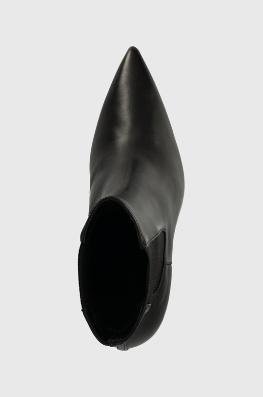 Calvin Klein ghete chelsea de piele GEO STILETTO CHELSEA BOOT 90 negru HW0HW01708