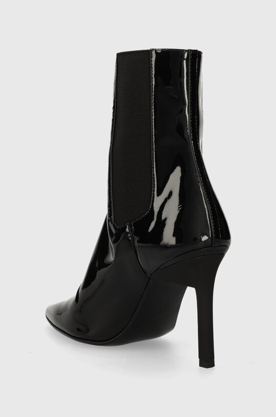 Обувь Кожаные полусапоги Calvin Klein GEO STILETTO CHELSEA BOOT 90-PAT HW0HW01809 чёрный
