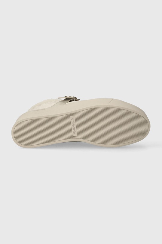 Calvin Klein sneakersy zamszowe FLTFRM CUPSOLE HT W/HW SUE WL HW0HW01819 beżowy