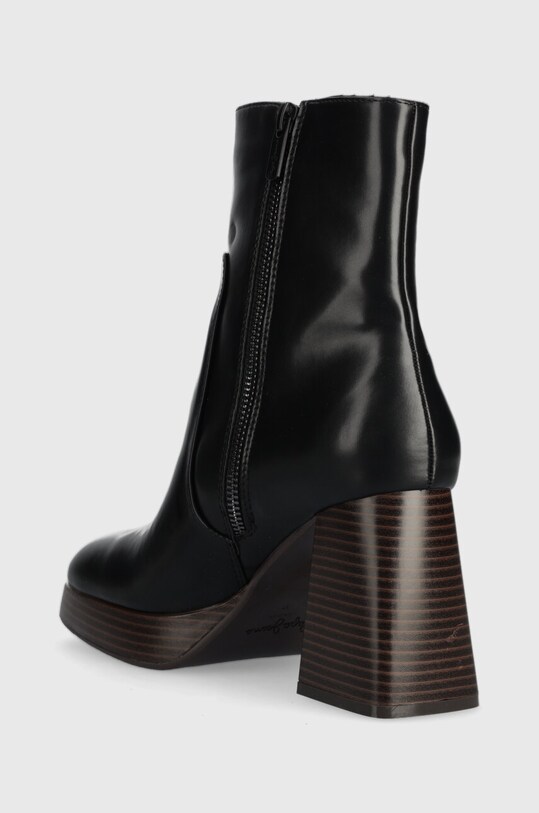 Încălțăminte Pepe Jeans botine ABBA WOOD PLS50494 negru