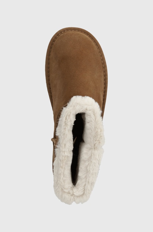 Pepe Jeans śniegowce zamszowe DISS FRESH W brązowy PLS50500